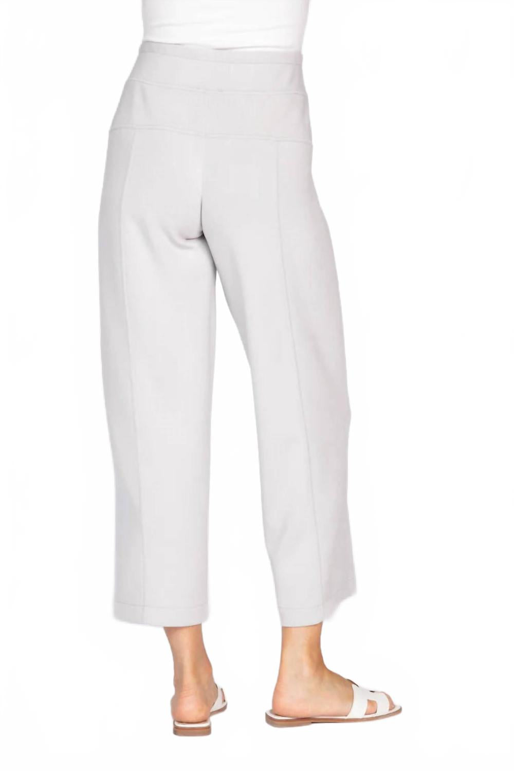 Feather Lux Knit Travel Pant In Grey