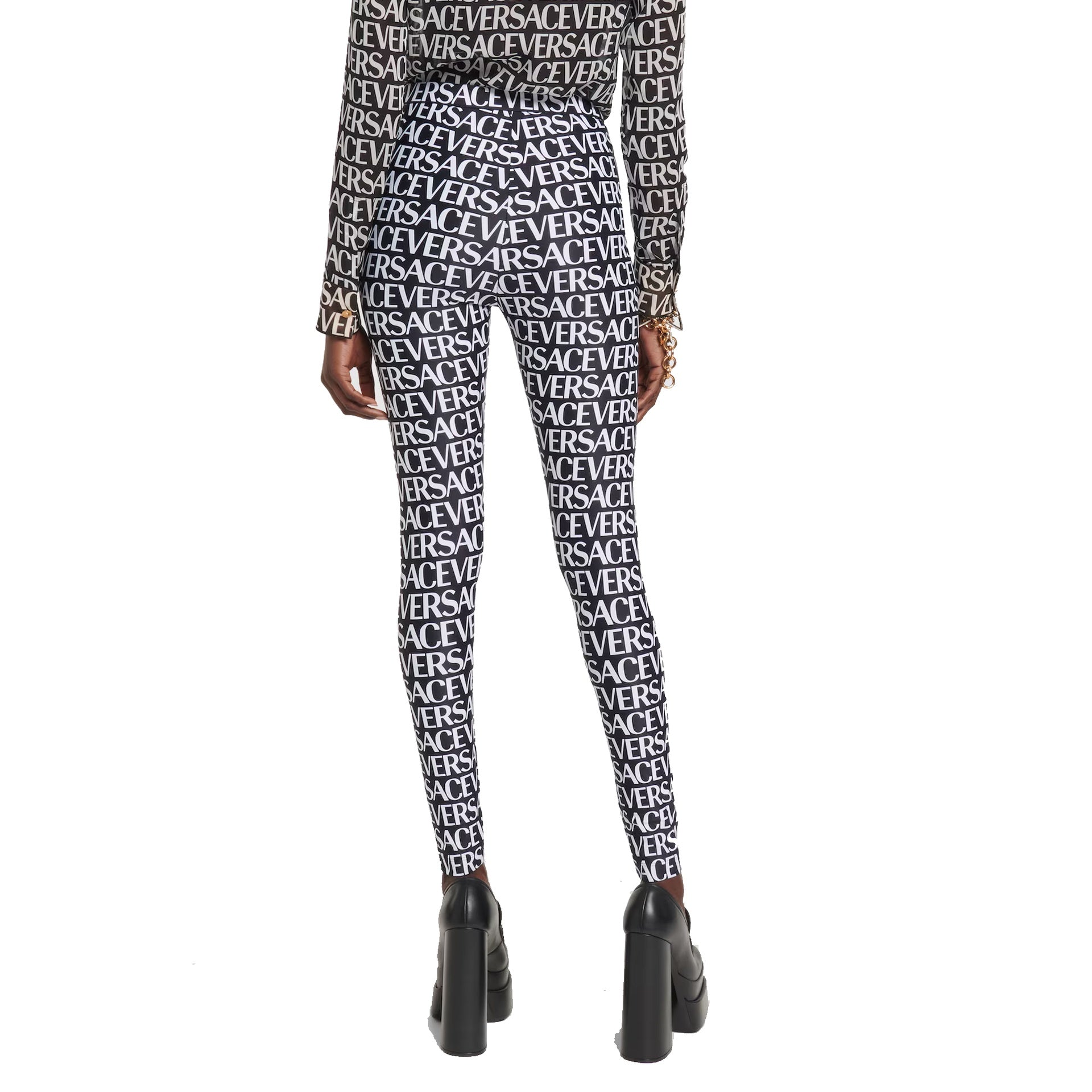 Versace Logo Leggings Women