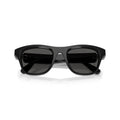 0Sk6056U Rectangular Black Sunglasses with Crystal Embellishments