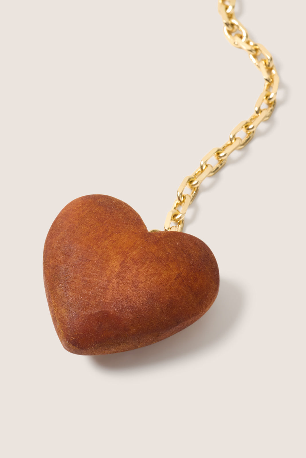 Women's Carina Wood Heart Necklace