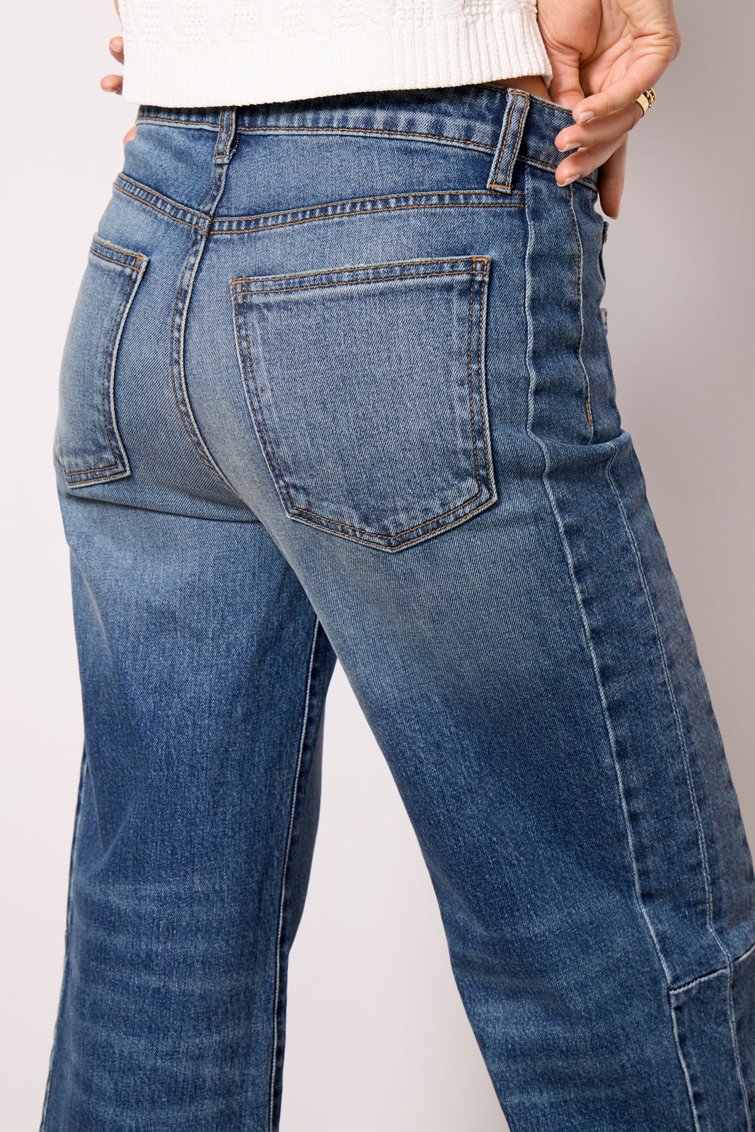 Women's Meg Wide Leg w Seaming Jeans