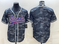 Men's New York Giants Grey Camouflage Blank Jersey1