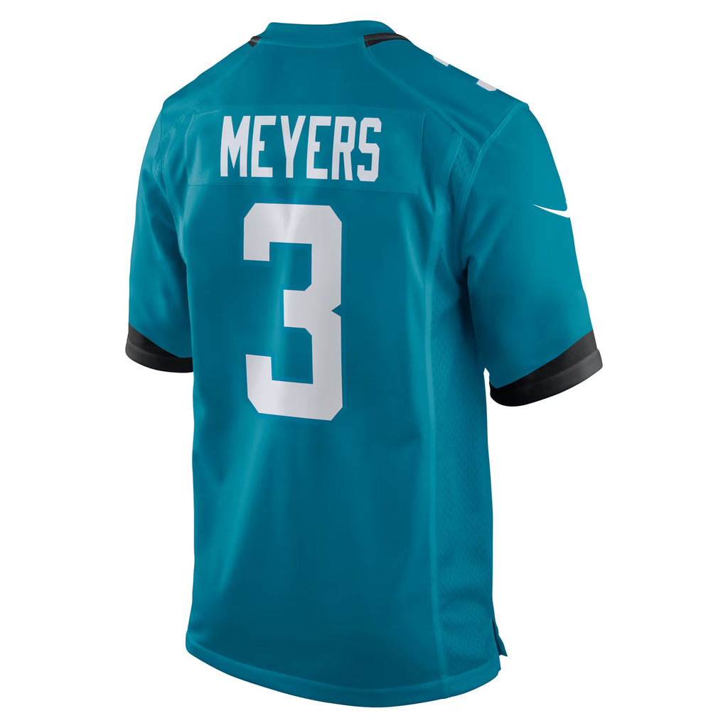Jacksonville Jaguars Jakobi Meyers Teal Team Game Jersey
