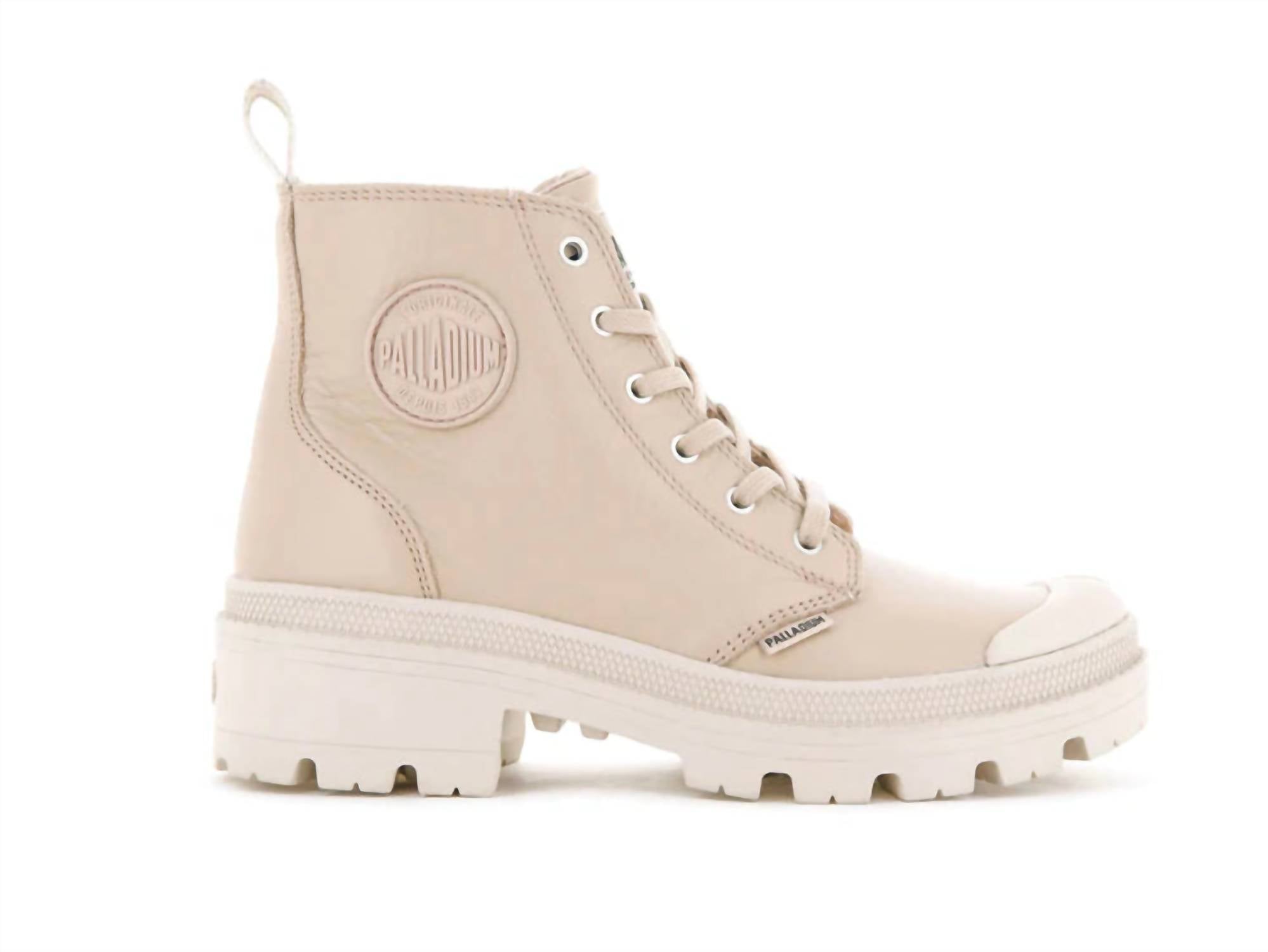 Women's Pallabase Leather Boots In Nude Dust