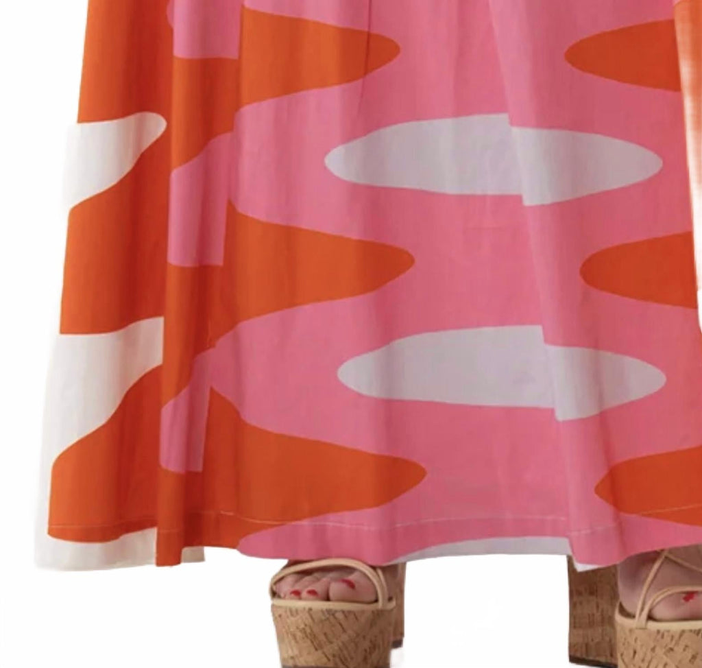 Rosa Cotton Brigitte Dress In Multi