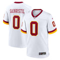 Washington Commanders Mike Sainristil White Game Super Bowl Era Jersey