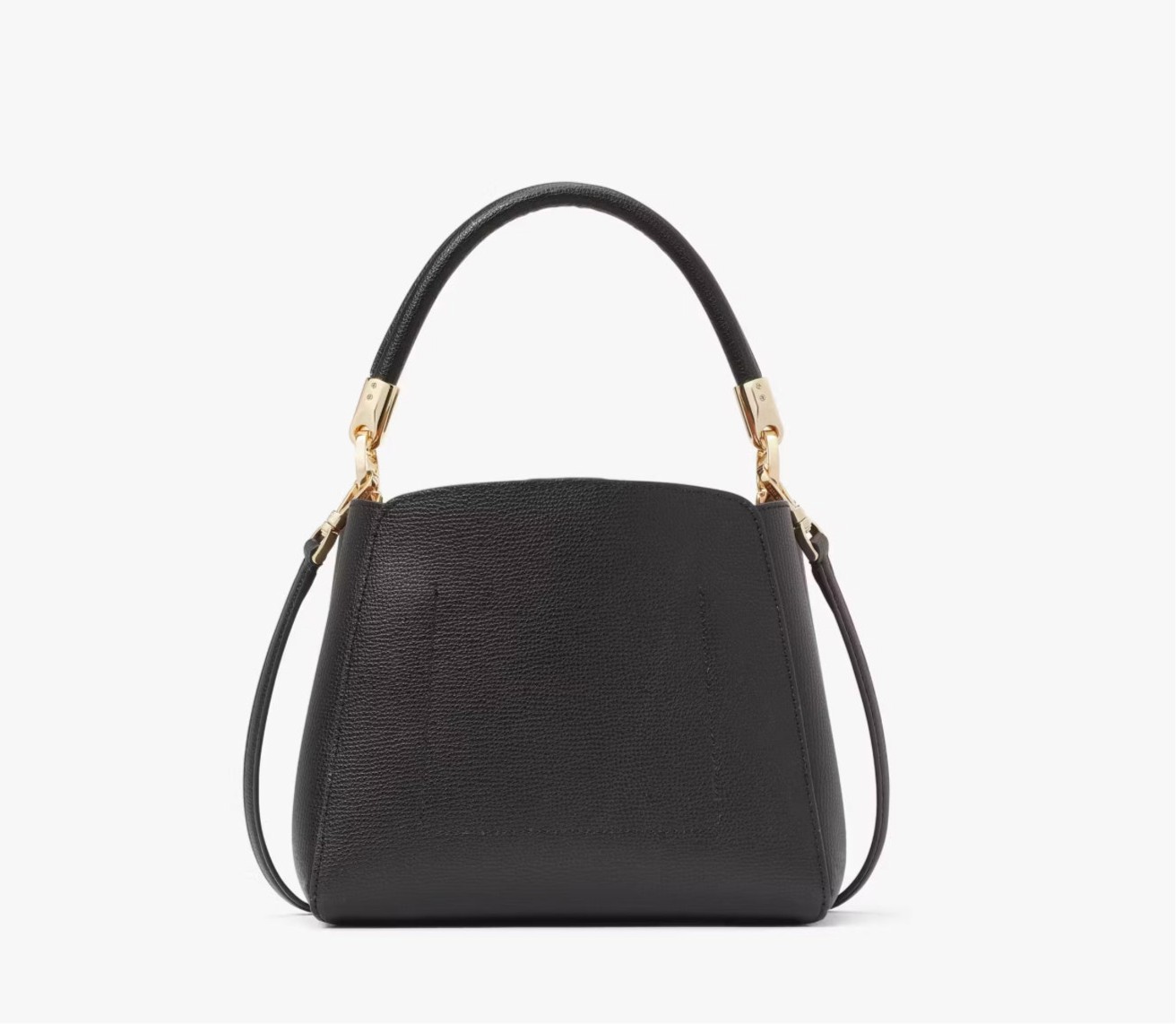 NWT Kate Spade Phoebe Small Top Handle Leather Bag In Black