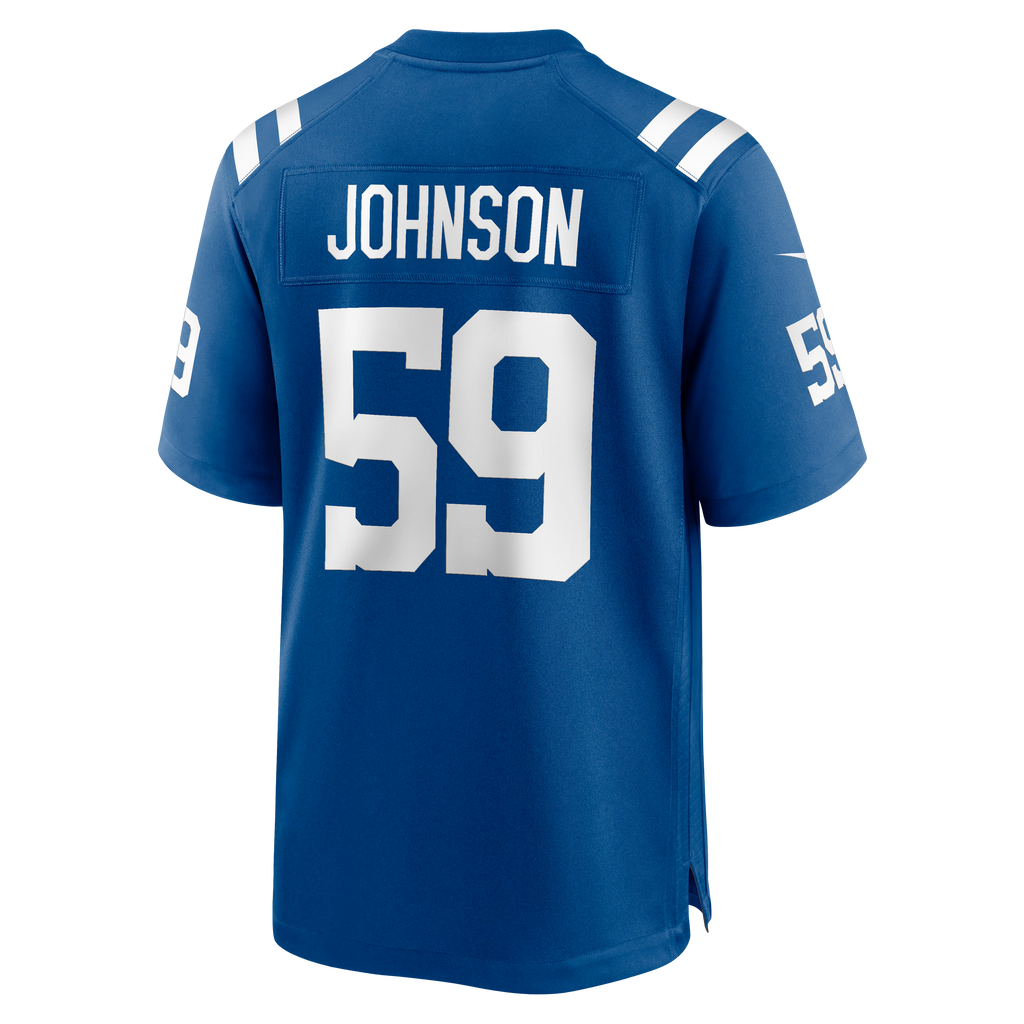 Indianapolis Colts Buddy Johnson Royal Team Game Jersey