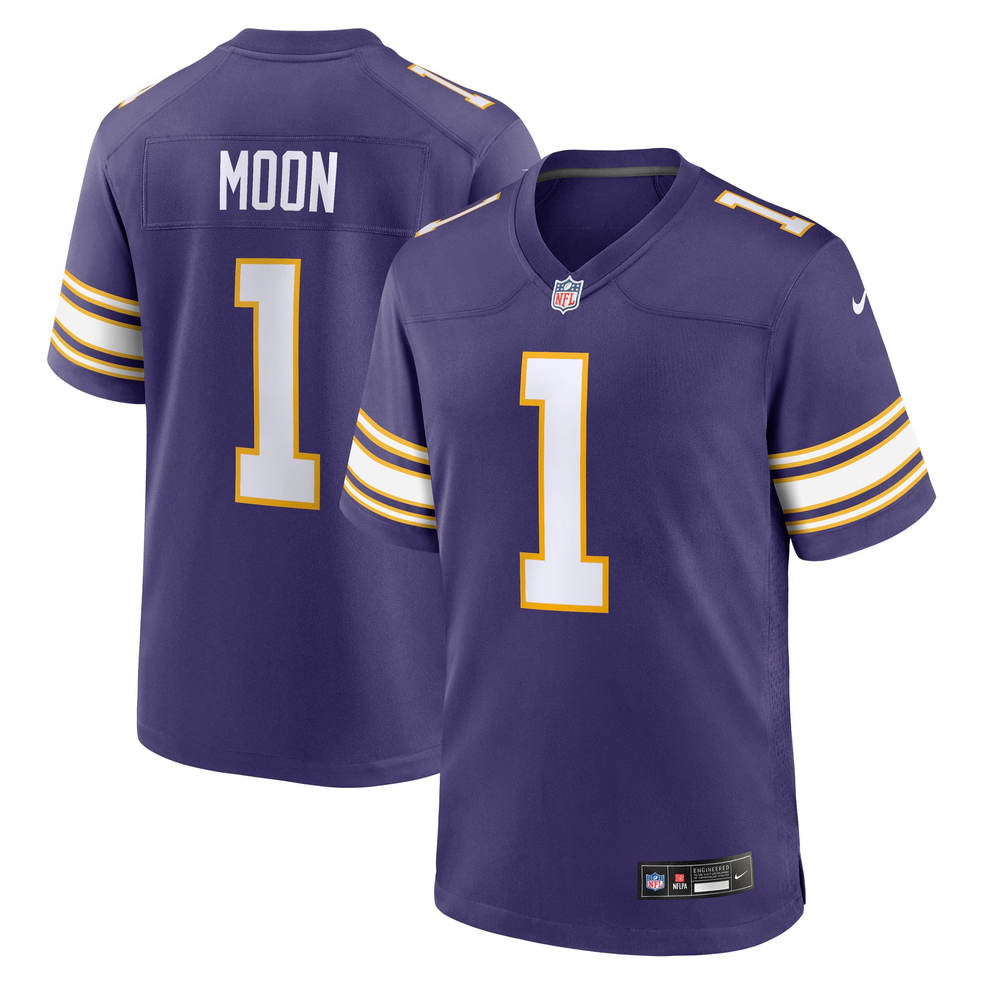 Minnesota Vikings Warren Moon Purple Retired Player Alternate Game Jersey