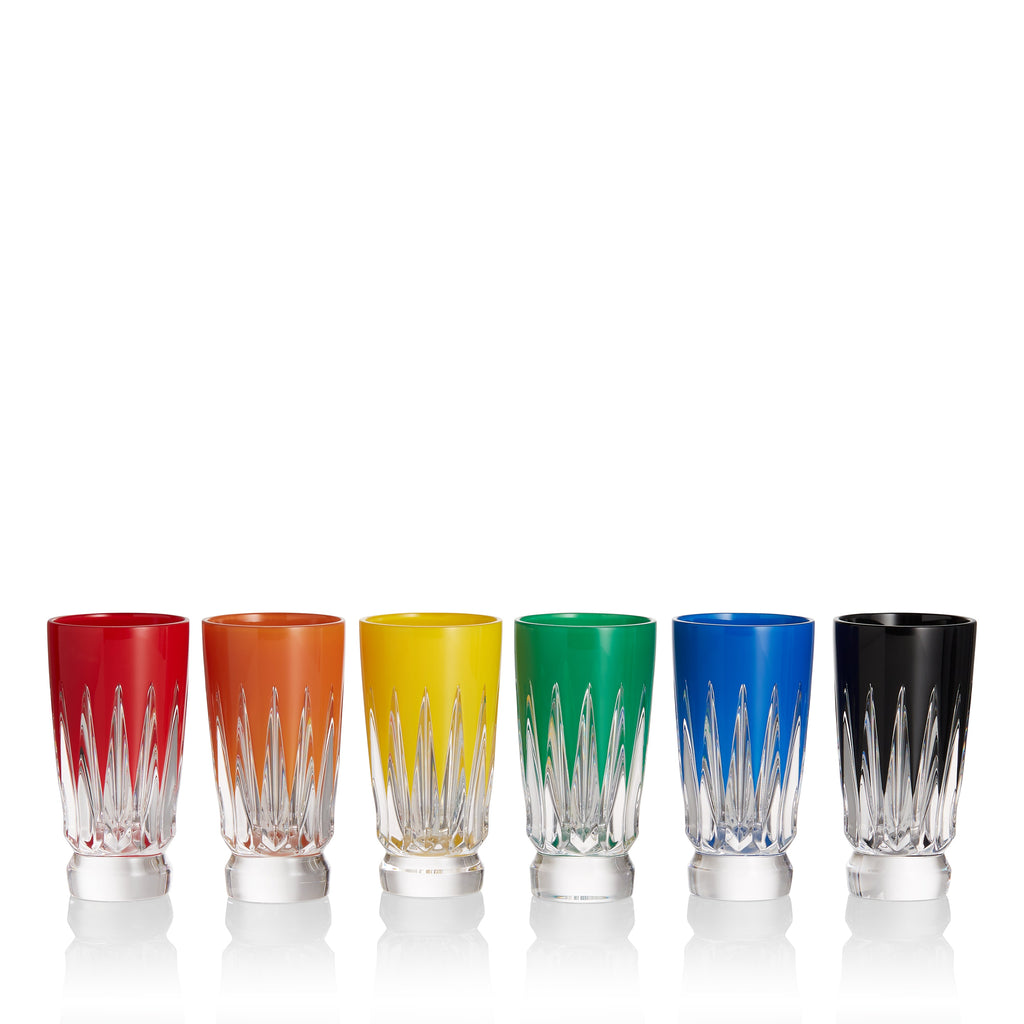 New Year Shot Glasses Firework, Set of 6 Mixed