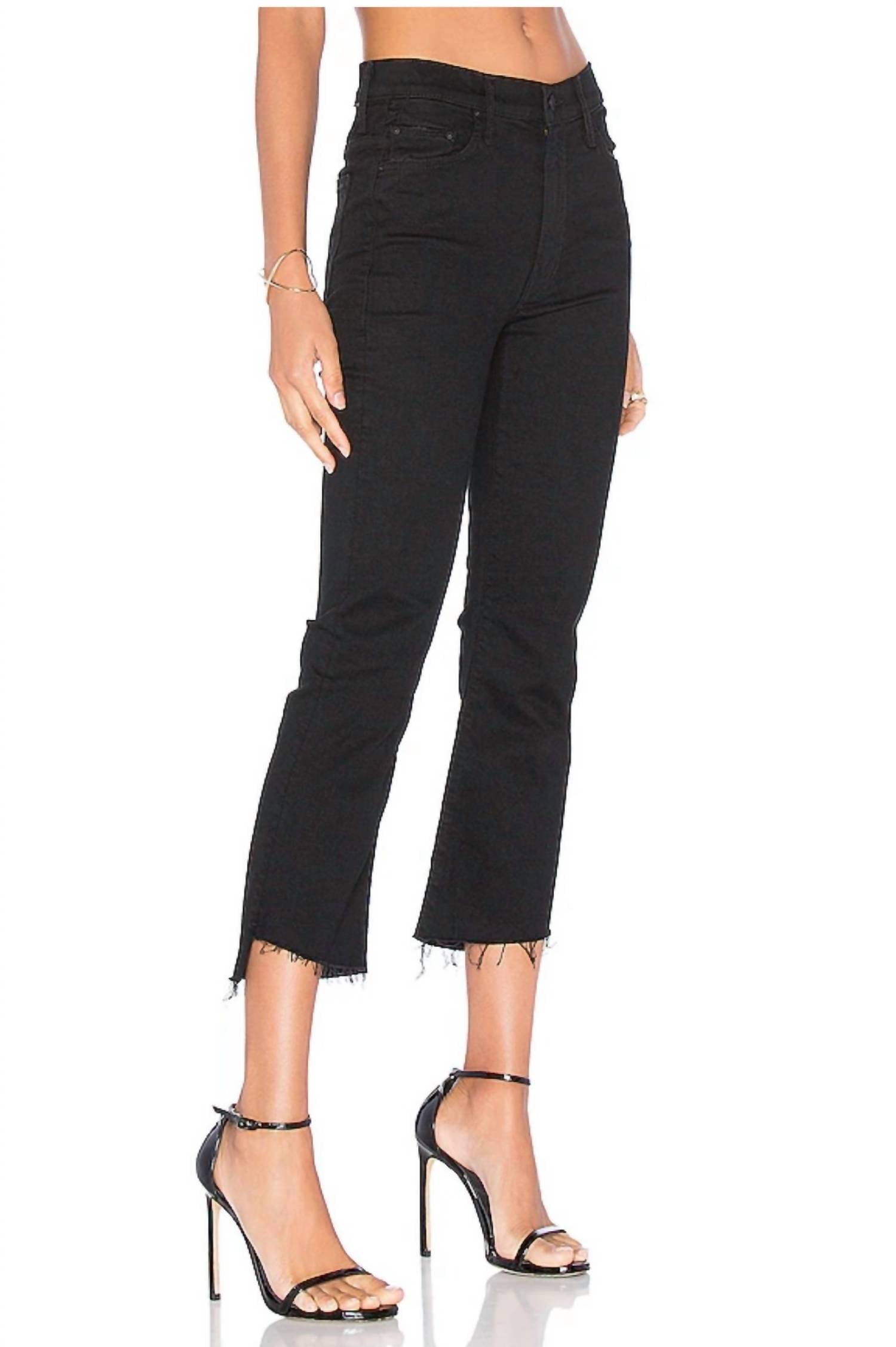 Insider Crop Step Fray Jeans In Not Guilty
