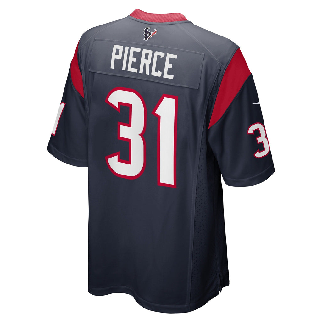 Houston Texans Dameon Pierce Navy Game Player Jersey