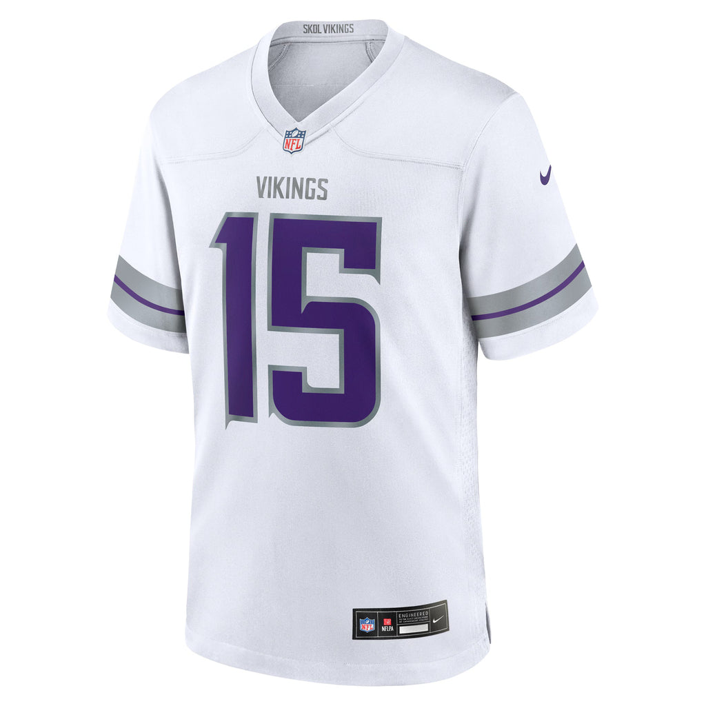 Minnesota Vikings Dallas Turner White Alternate Game Jersey