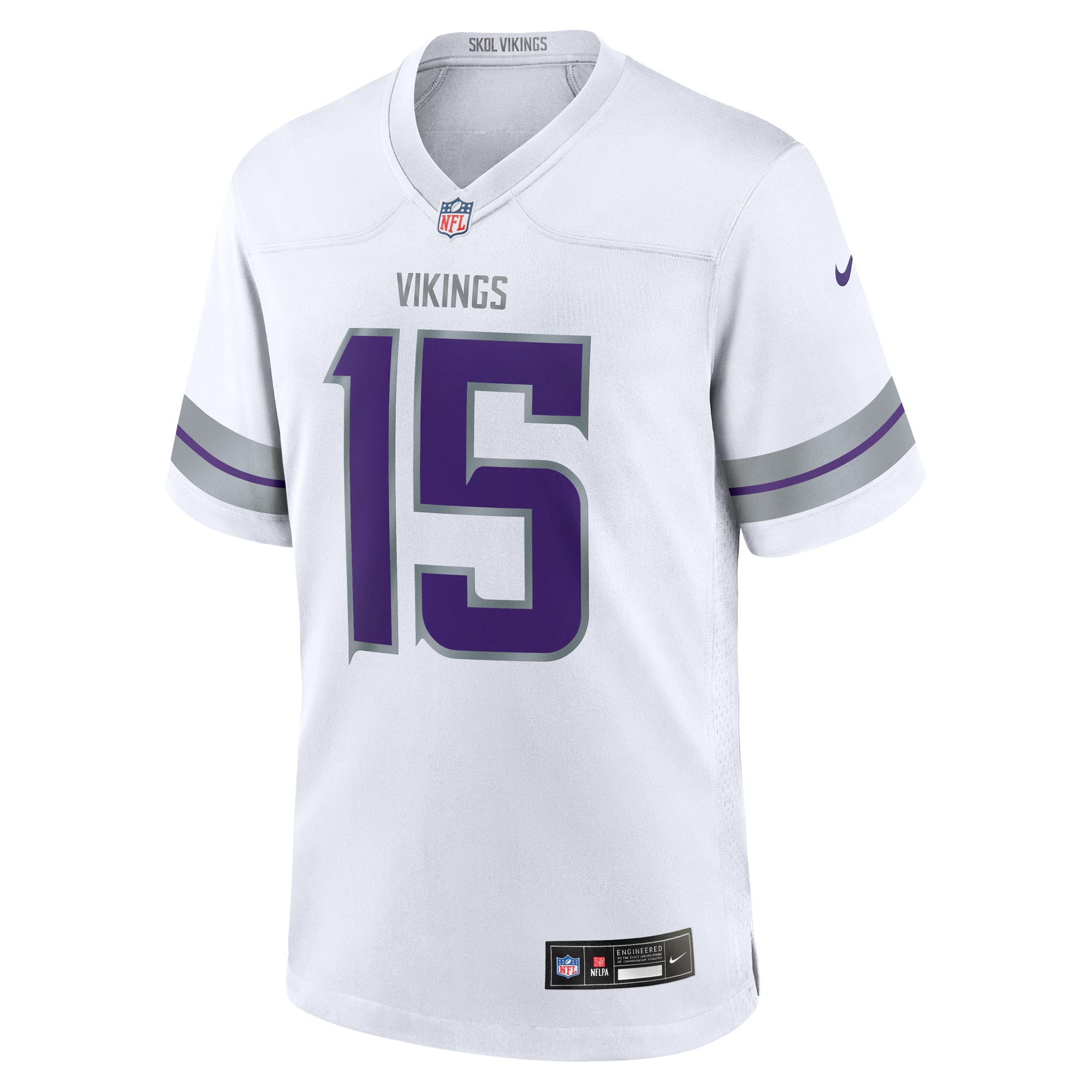 Minnesota Vikings Dallas Turner White Alternate Game Jersey
