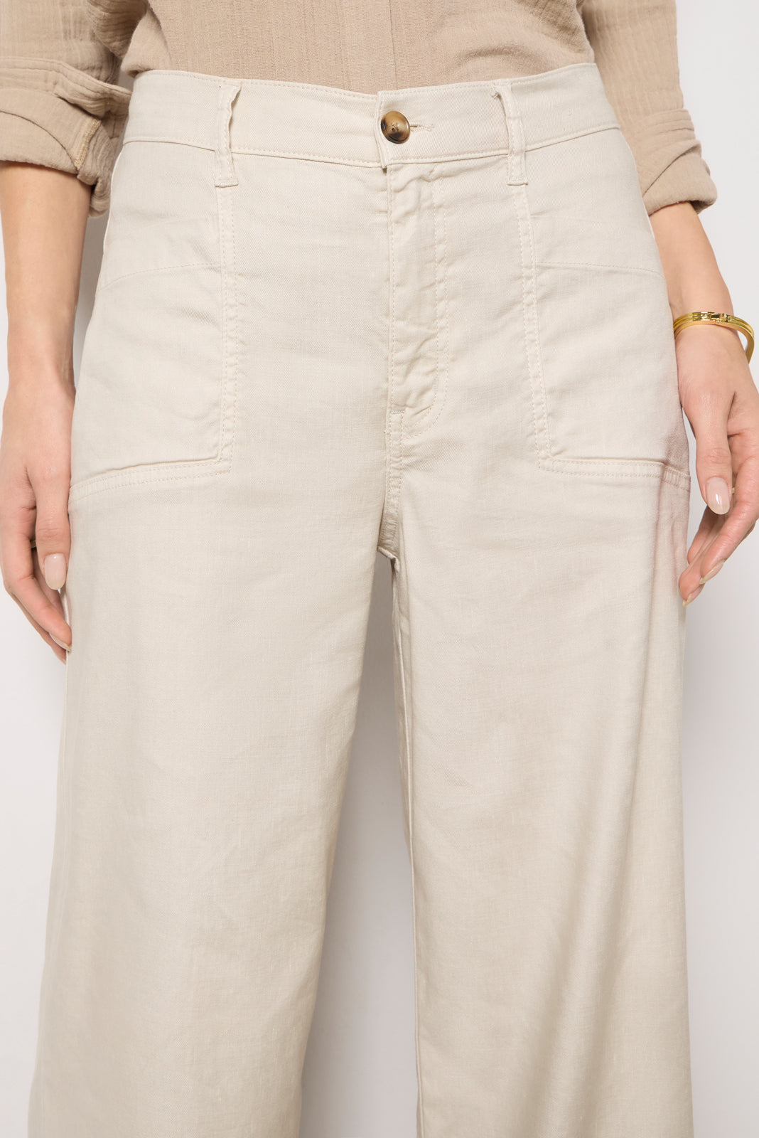 Women's Joelle Stretch Linen Trouser Pants
