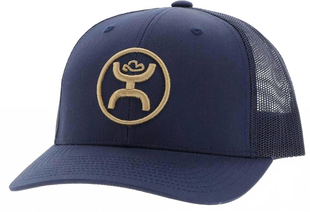 Mid Adjustable Snapback Cap In Navy