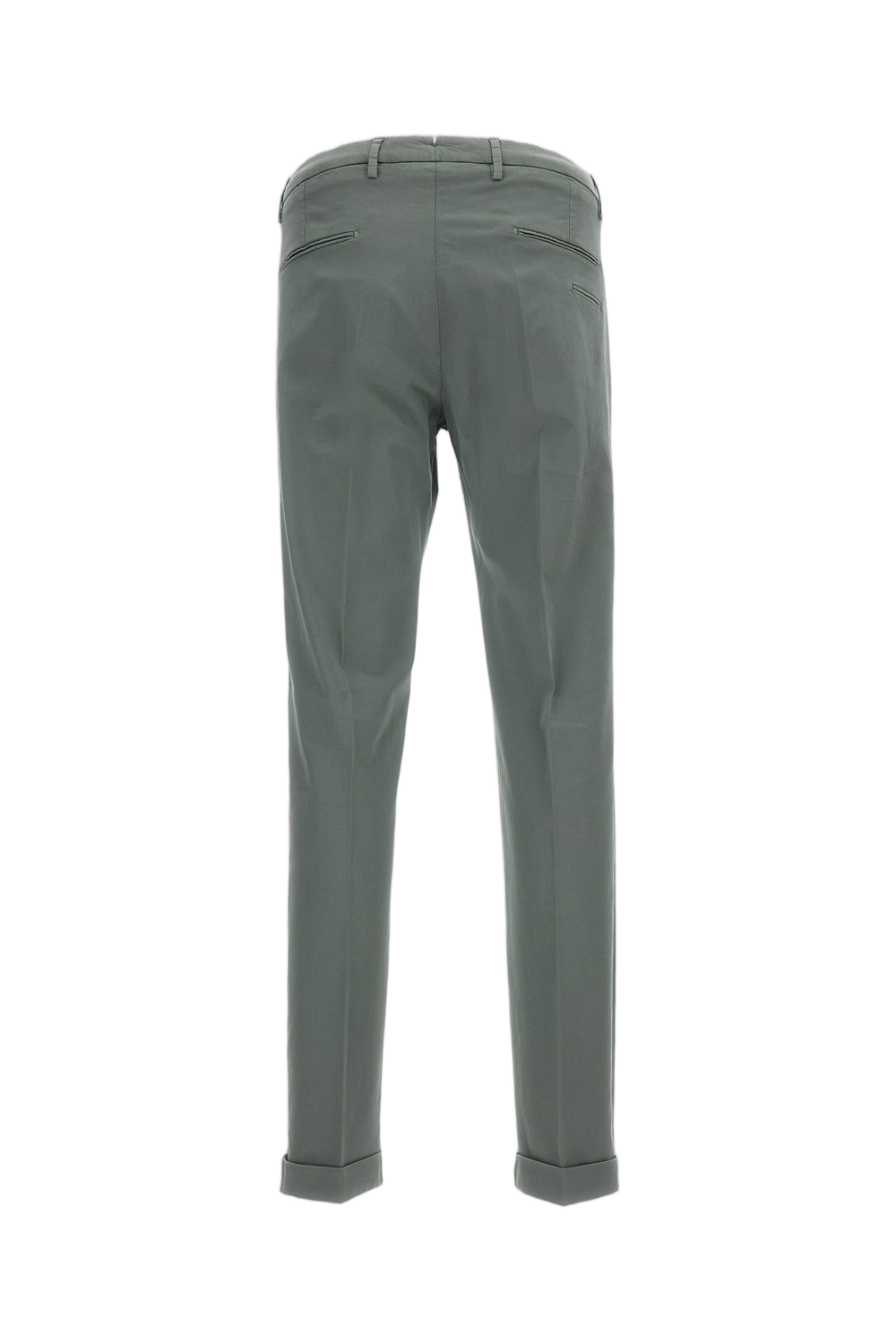 Green Slim Chino Trousers