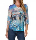 V Neck Knit Top In Royal,black,white