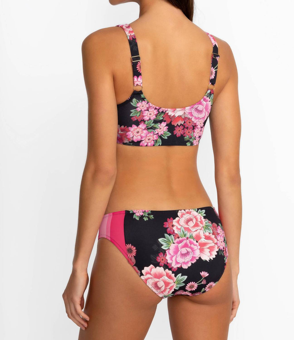 Women's Drawcord Bikini Top In Black
