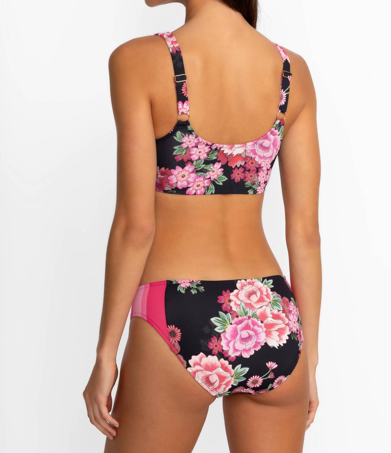 Women's Drawcord Bikini Top In Black