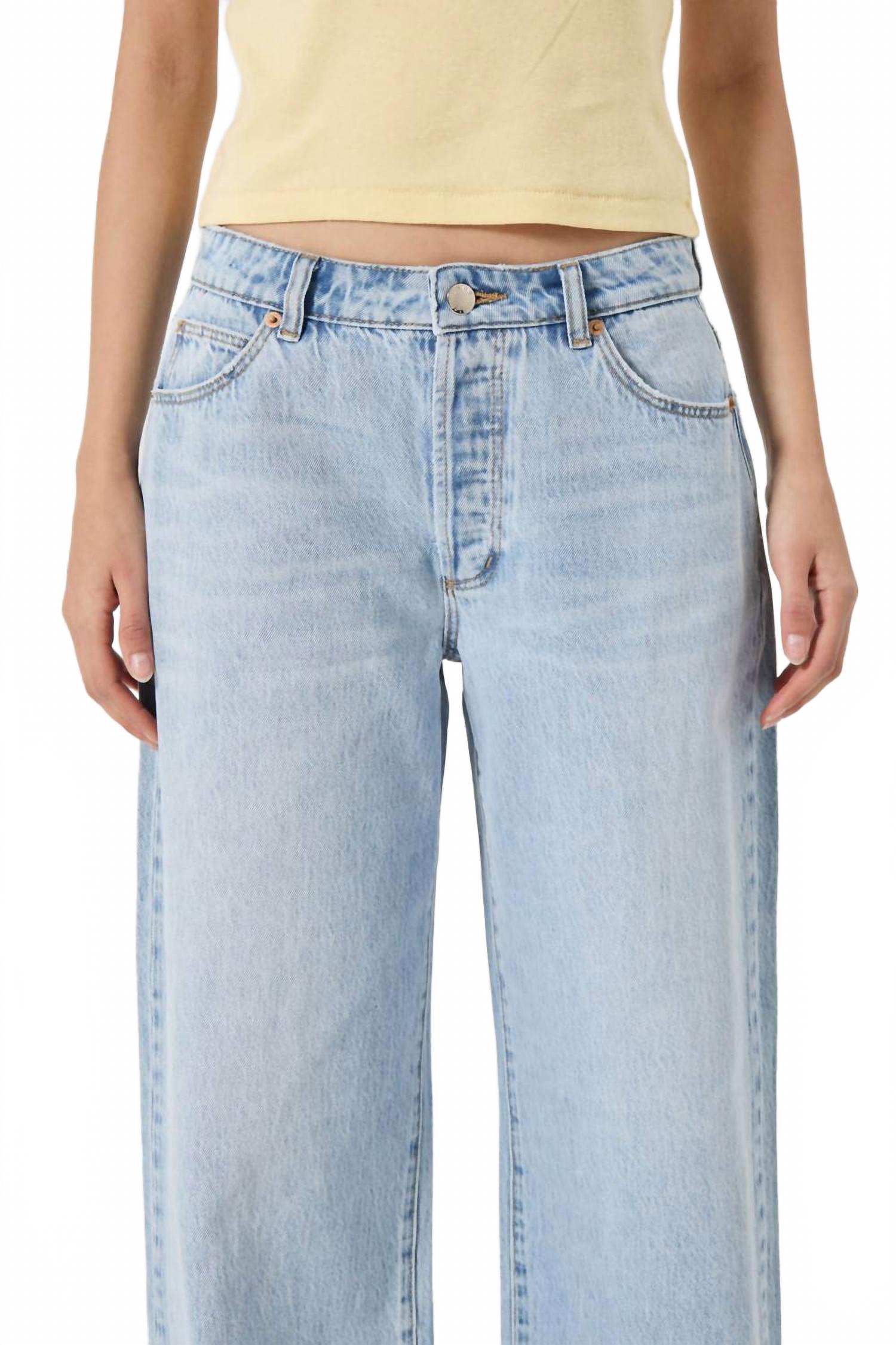 Kate Mid Rise Baggy Jean In Breezy Blue