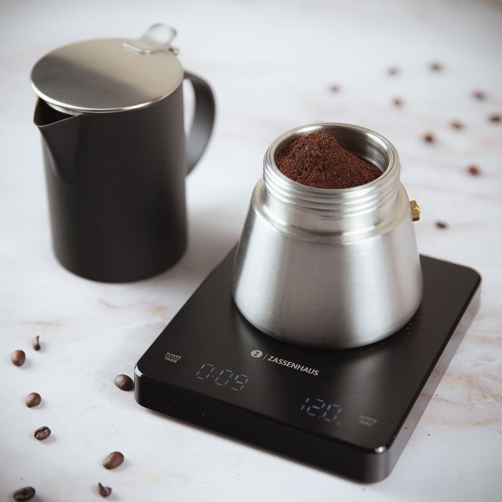 Zassenhaus Expert Digital Coffee Scale, Measures 1/10 Gram to 6.6 Pounds