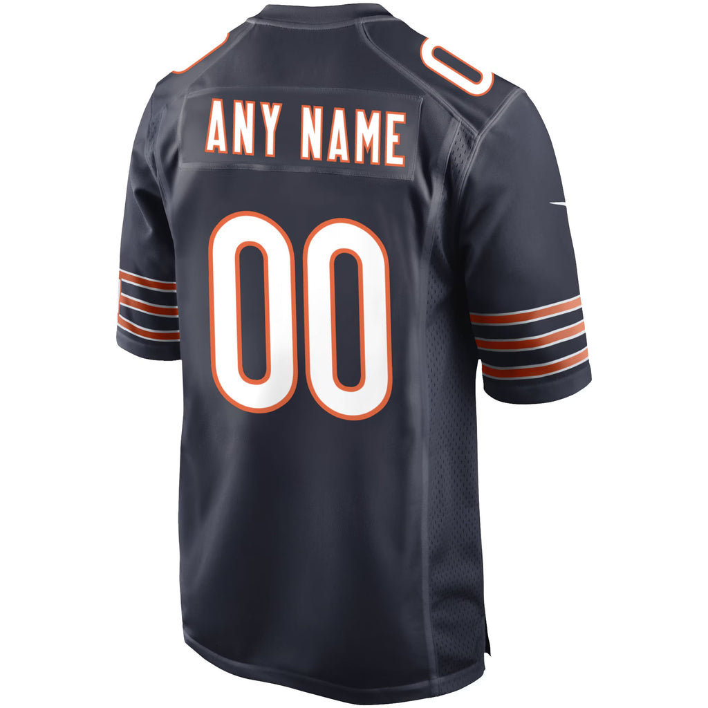 Chicago Bears Navy Custom Game Jersey