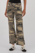 Kelsey High Rise Ankle Flare Jeans In Olive