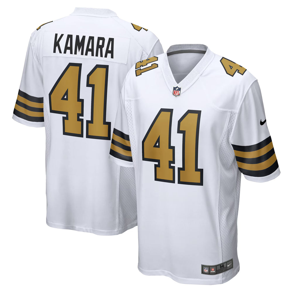 New Orleans Saints Alvin Kamara White Alternate Game Jersey