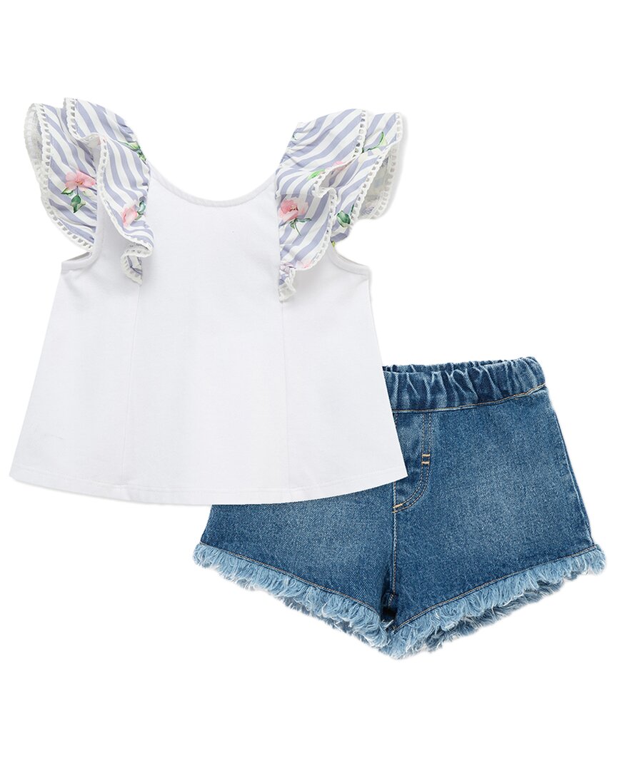 Habitual Bow Ruffle Short Set