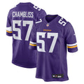 Minnesota Vikings Chaz Chambliss Purple Team Game Jersey