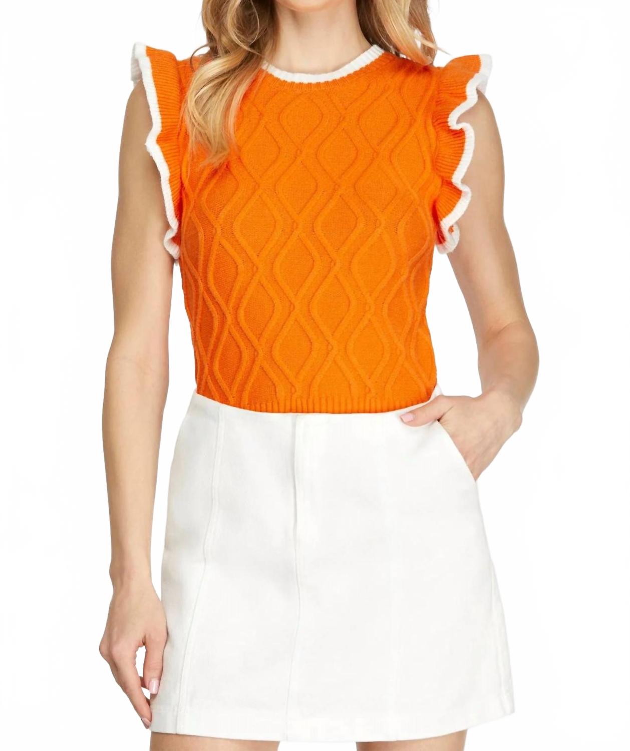 Game Day Top In Orange