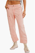 Supersonic High Waist Slim Crop Jeans In Pink