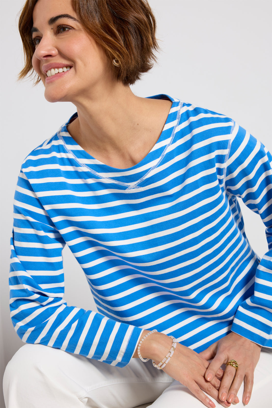 Women's Marsielle Striped Boatneck T-Shirt