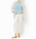 Lanelle Wrap In Heathered Pebble Beach Metallic