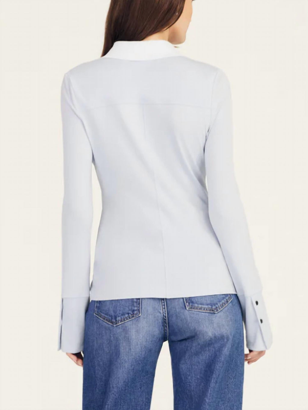 Ulla Button Down Knit Top In Blue