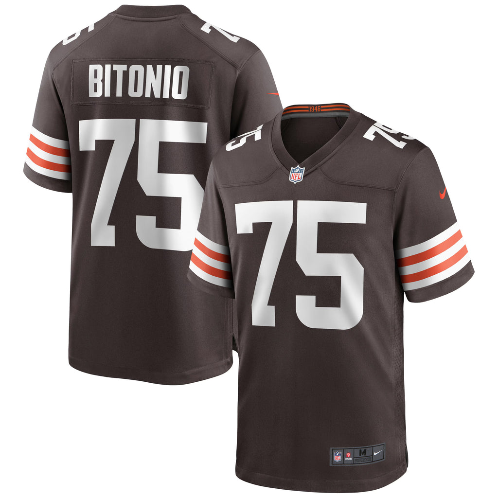Cleveland Browns Joel Bitonio Brown Game Jersey