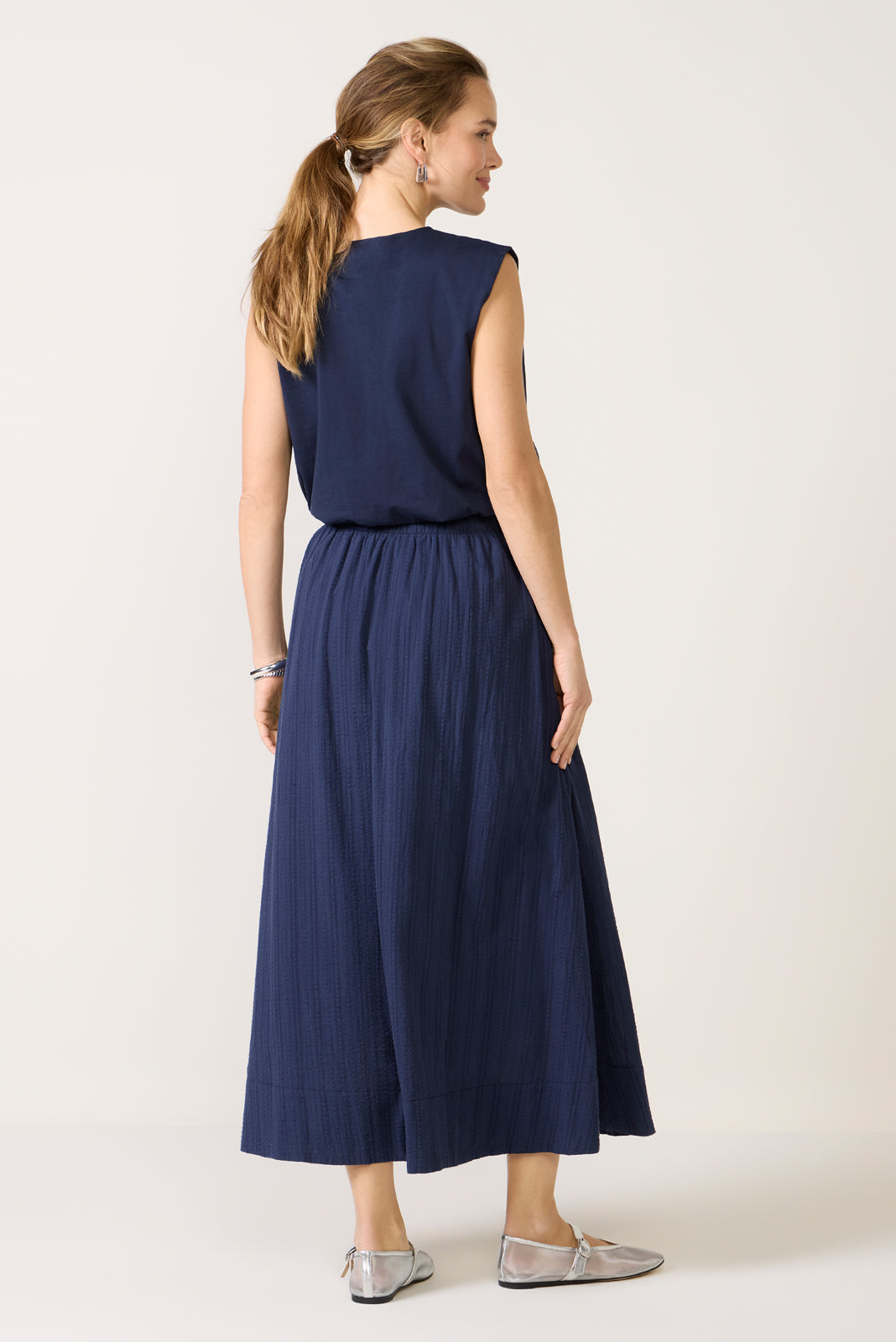 Women's Shadow Stripe Maxi Skirt