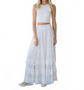 Brynn Maxi Skirt In White