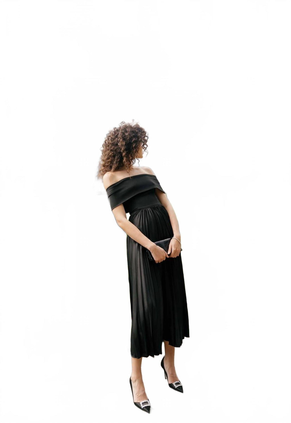 Stockton Midi Dress In Black