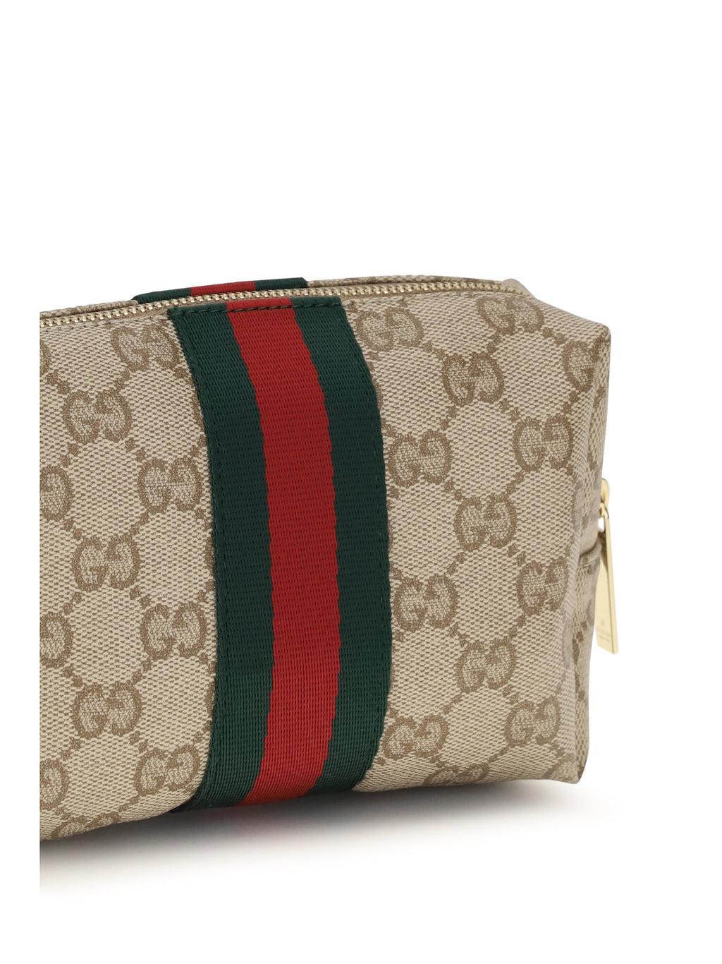 Gucci Women Medium Beauty Case With Web Stripe
