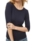 Dot Basic Band Crew Tee In Admiral