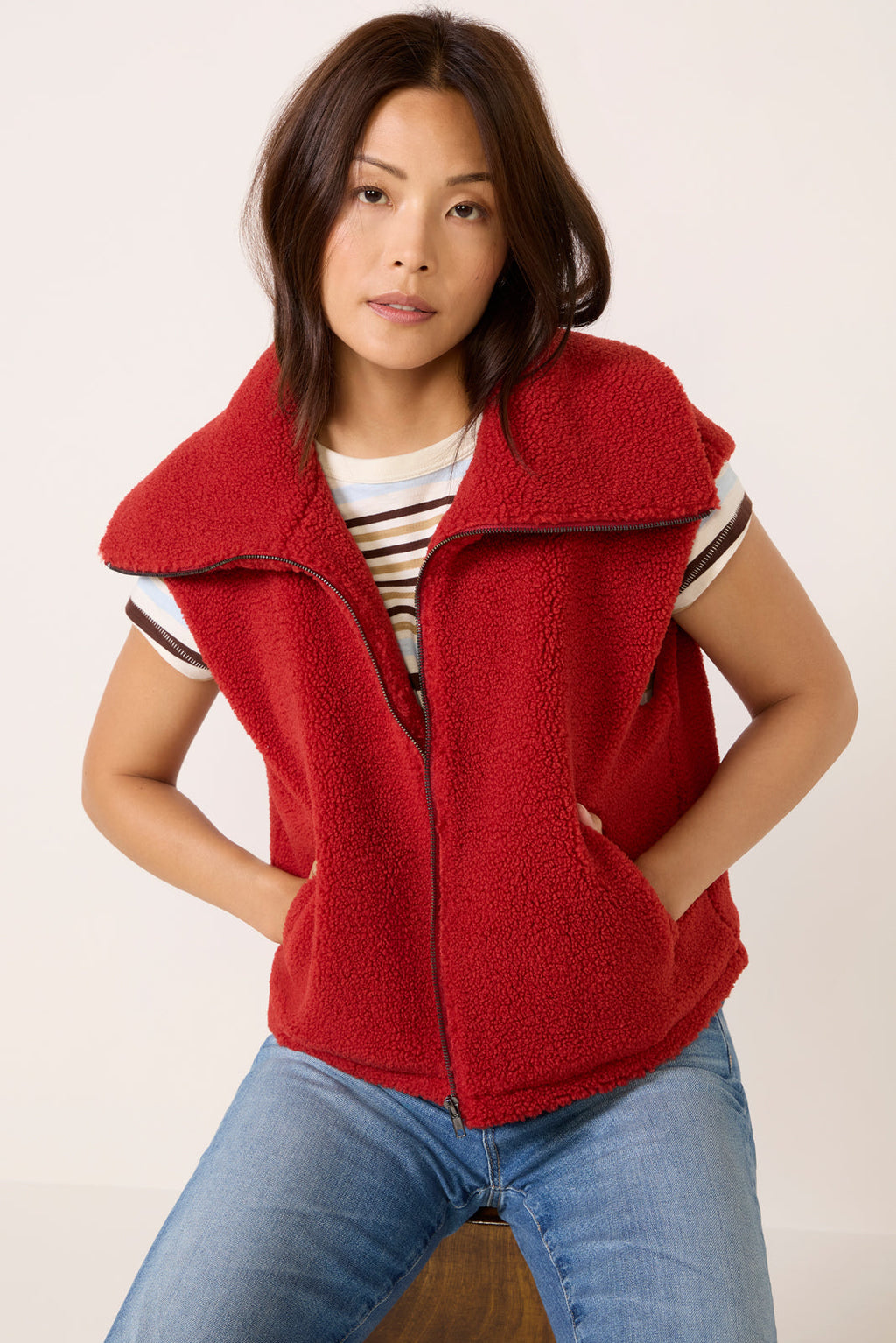 Women's Baylor Sherpa Vest
