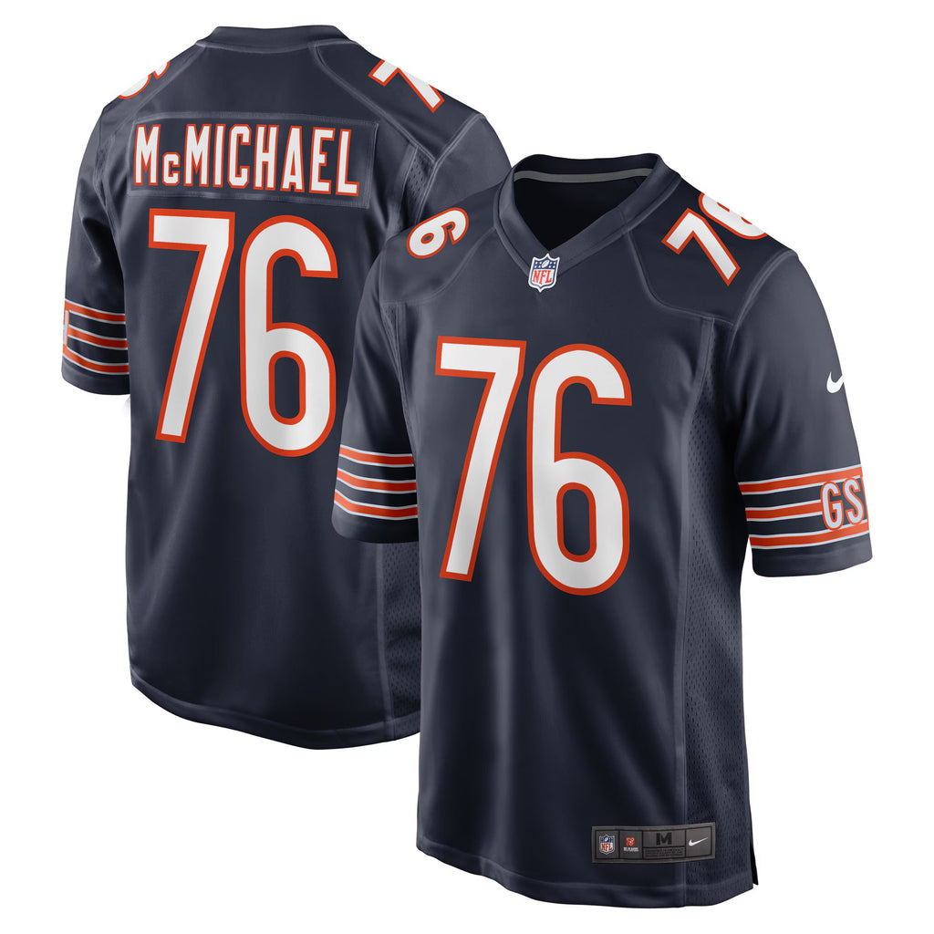 Chicago Bears Steve McMichael Navy Retired Player Game Jersey