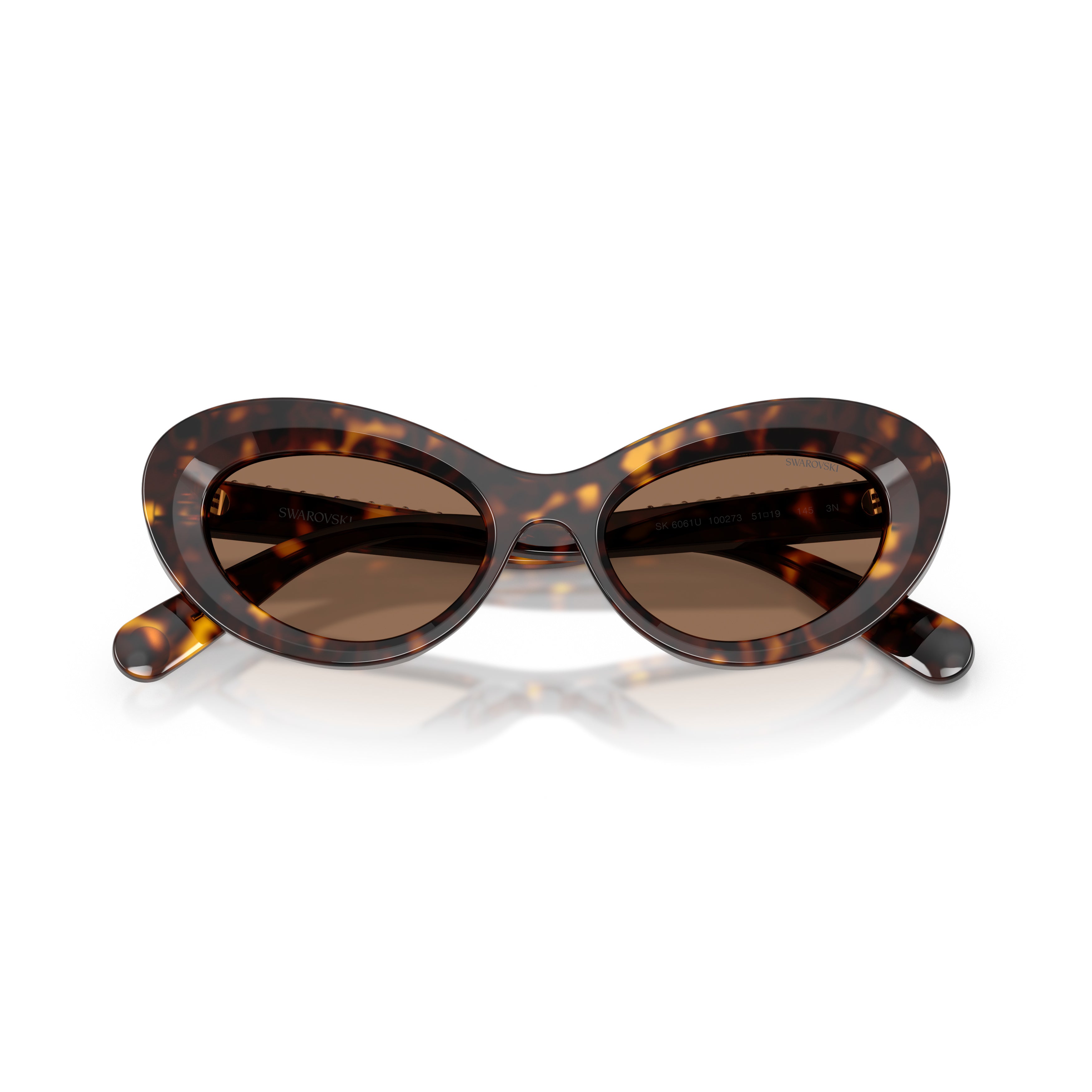 0Sk6061U Cat-Eye Sunglasses with Tortoiseshell Acetate Frame