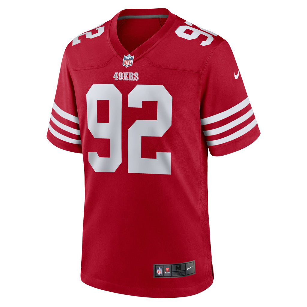 San Francisco 49ers Jordan Elliott Scarlet Team Game Jersey