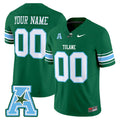 Custom Tulane Green Wave Jersey - Green