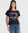 Aeropostale Formula 1 The Race Off-The-Shoulder Graphic Tee