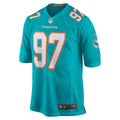 Miami Dolphins Rashard Lawrence Aqua Team Game Jersey