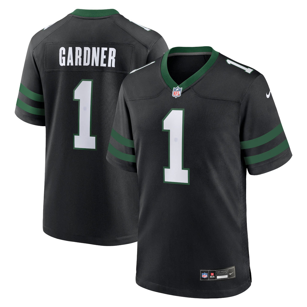 New York Jets Ahmad Sauce Gardner Legacy Black Alternate Game Jersey